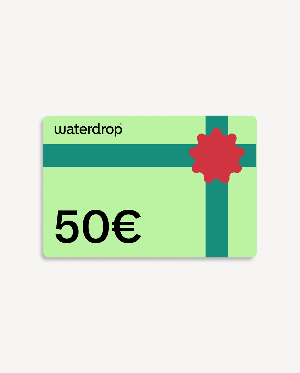 Gift Card for waterdrop®, 50€ value, online redemption.