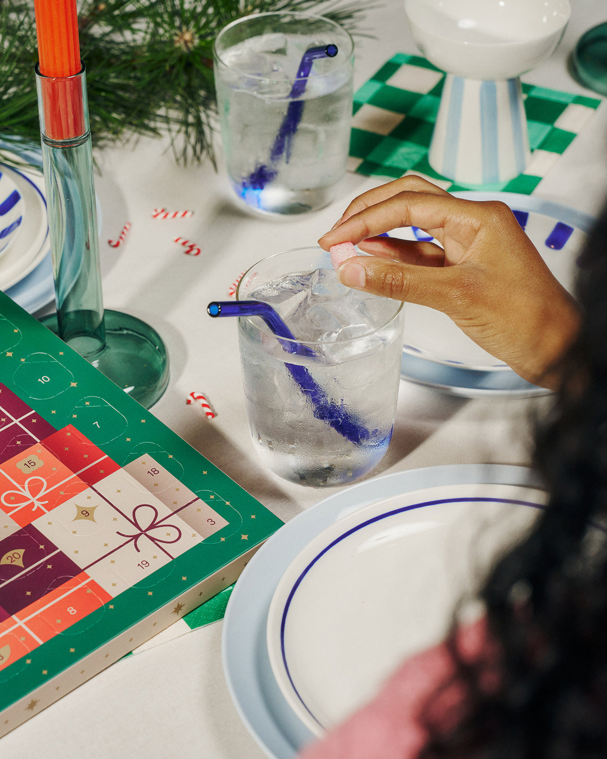 Advent Calendar Small with festive drink tablet.