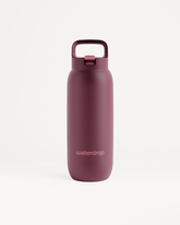 All-Purpose Thermo Straw Lid bottle, insulated, with carry-handle.