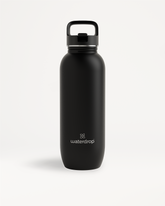 All-Purpose Ultralight Bottle with Straw Lid, matte-black, stainless steel.