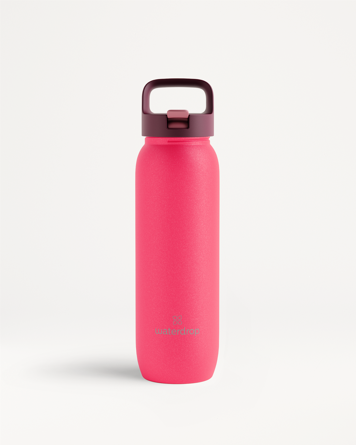 All-Purpose Ultralight Bottle with Straw Lid, coral-pink, 800ml capacity.