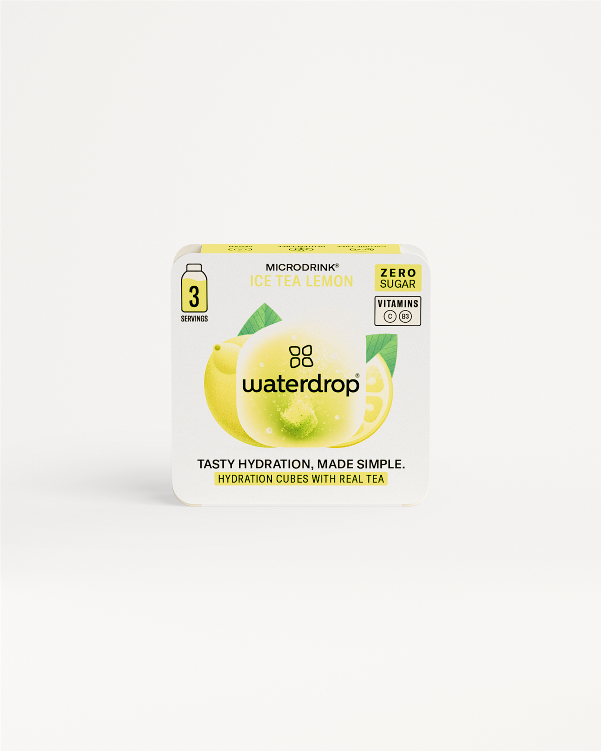 Choose your Flavour: Ice Tea Lemon hydration cubes, zero sugar.