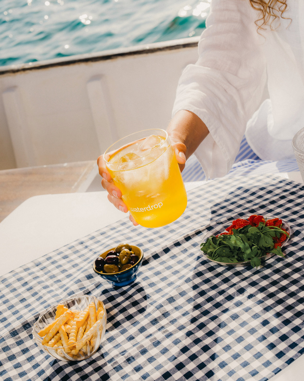 Citrus Trio Set Microdrinks on table.
