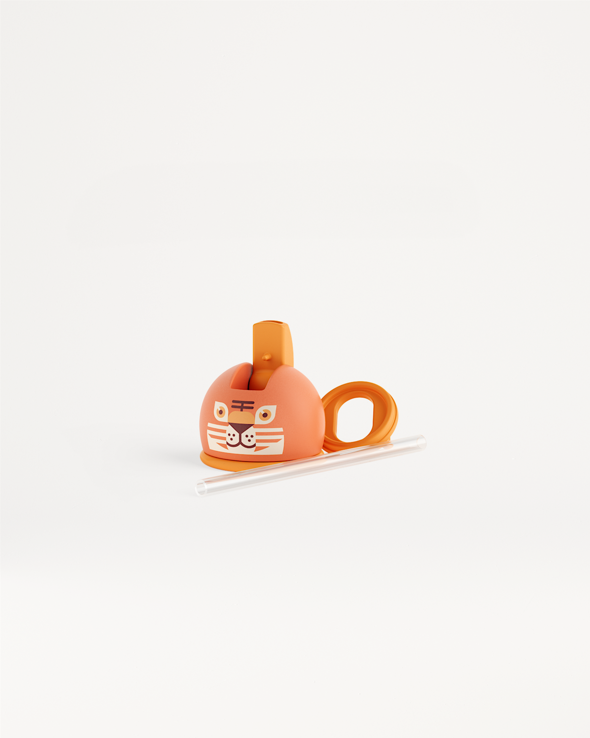 Toddler Straw Cap with leak-proof flip-open straw.