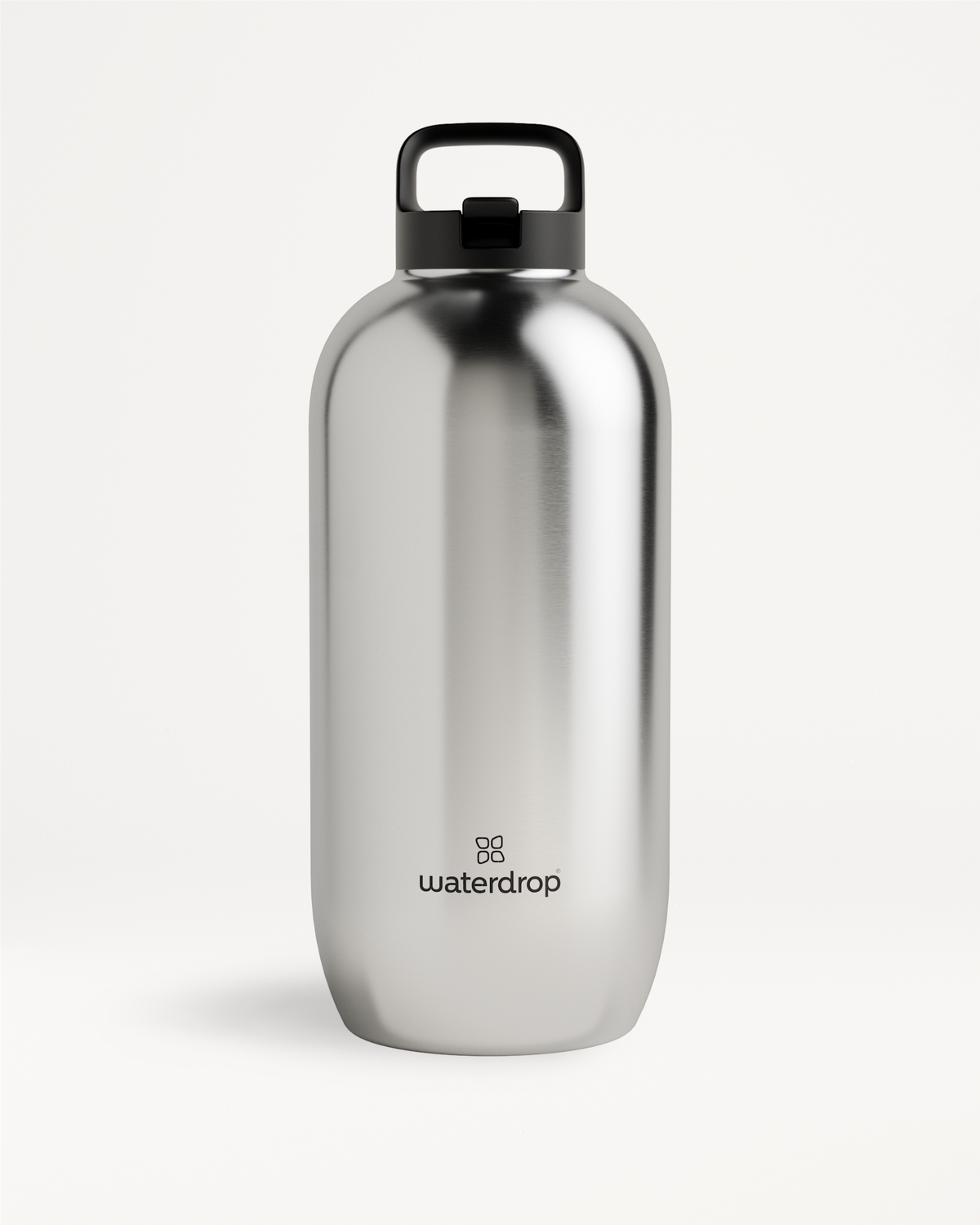 All-Purpose Thermo Straw Lid stainless-steel bottle by waterdrop®.