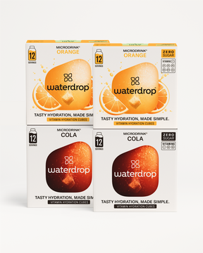 Cola Orange Set: Microdrink cubes, zero sugar, added vitamins.