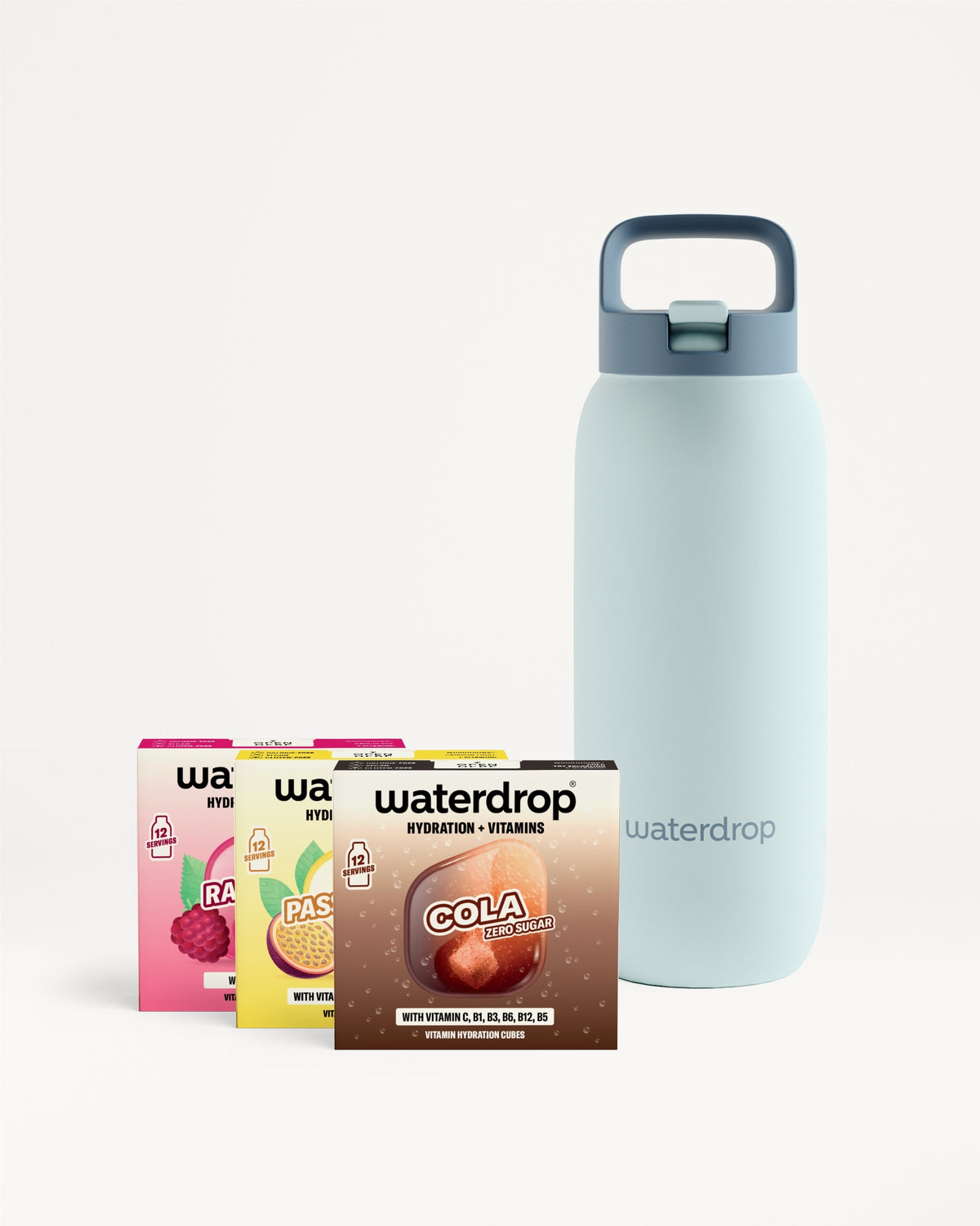 All-Purpose Thermo Microdrink Set with hydration cubes.