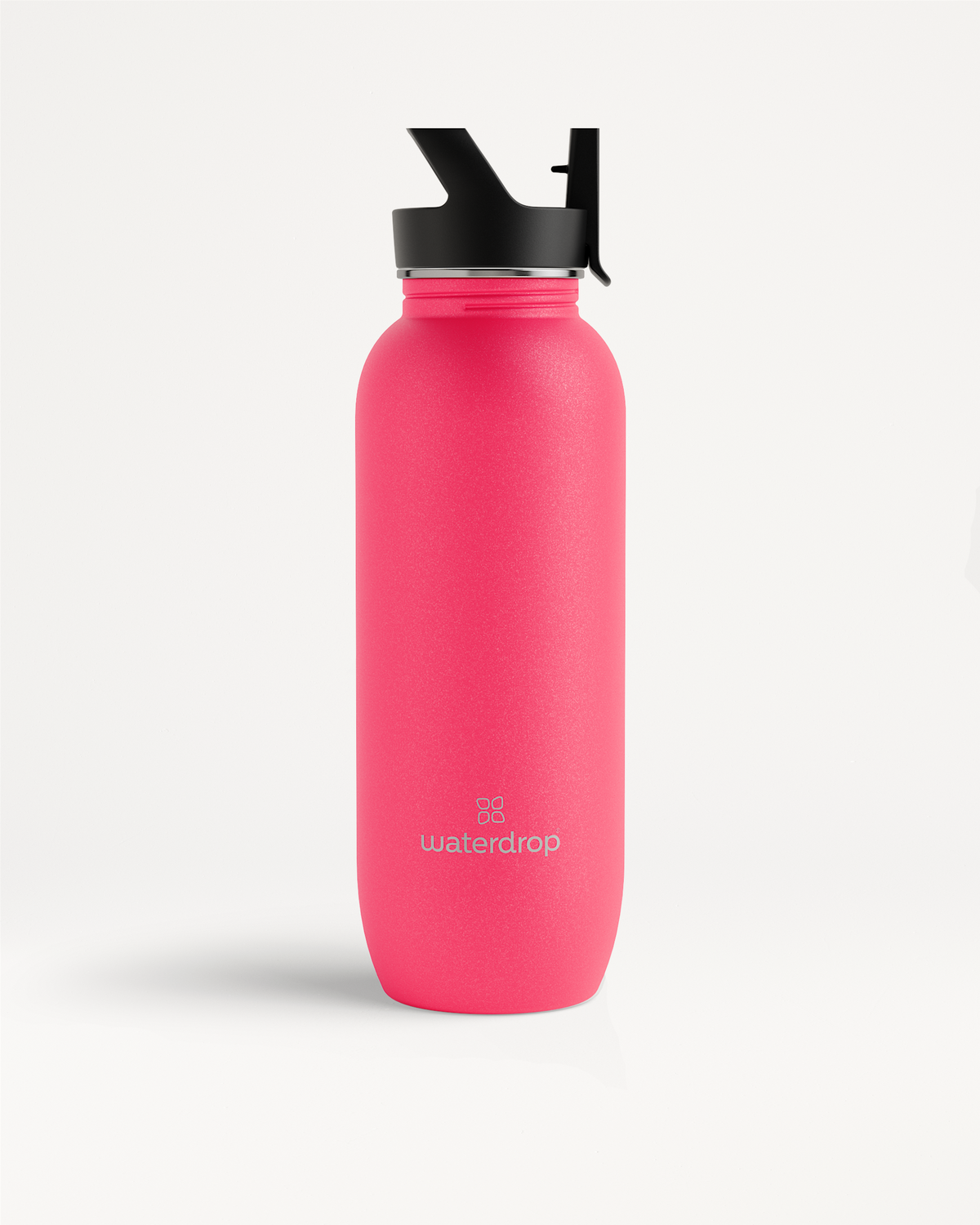 All-Purpose Ultralight Bottles with Straw Lid, lightweight and versatile, ideal for everyday hydration and outdoor activities, shown with a secure black lid.