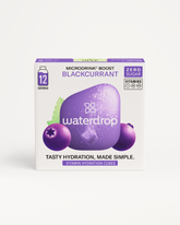 Choose your 12-Pack Microdrink Boost: Blackcurrant vitamin hydration cubes.