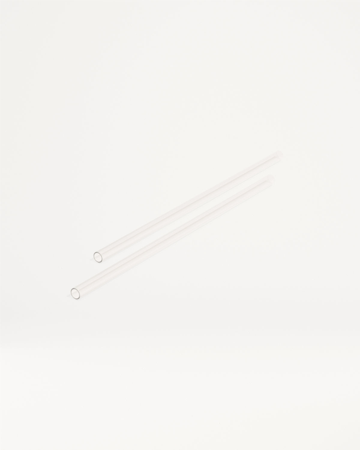 Explorer Tumbler Replacement Straws, clear and hollow, two pieces.