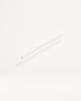Explorer Tumbler Replacement Straws, clear and hollow, two pieces.
