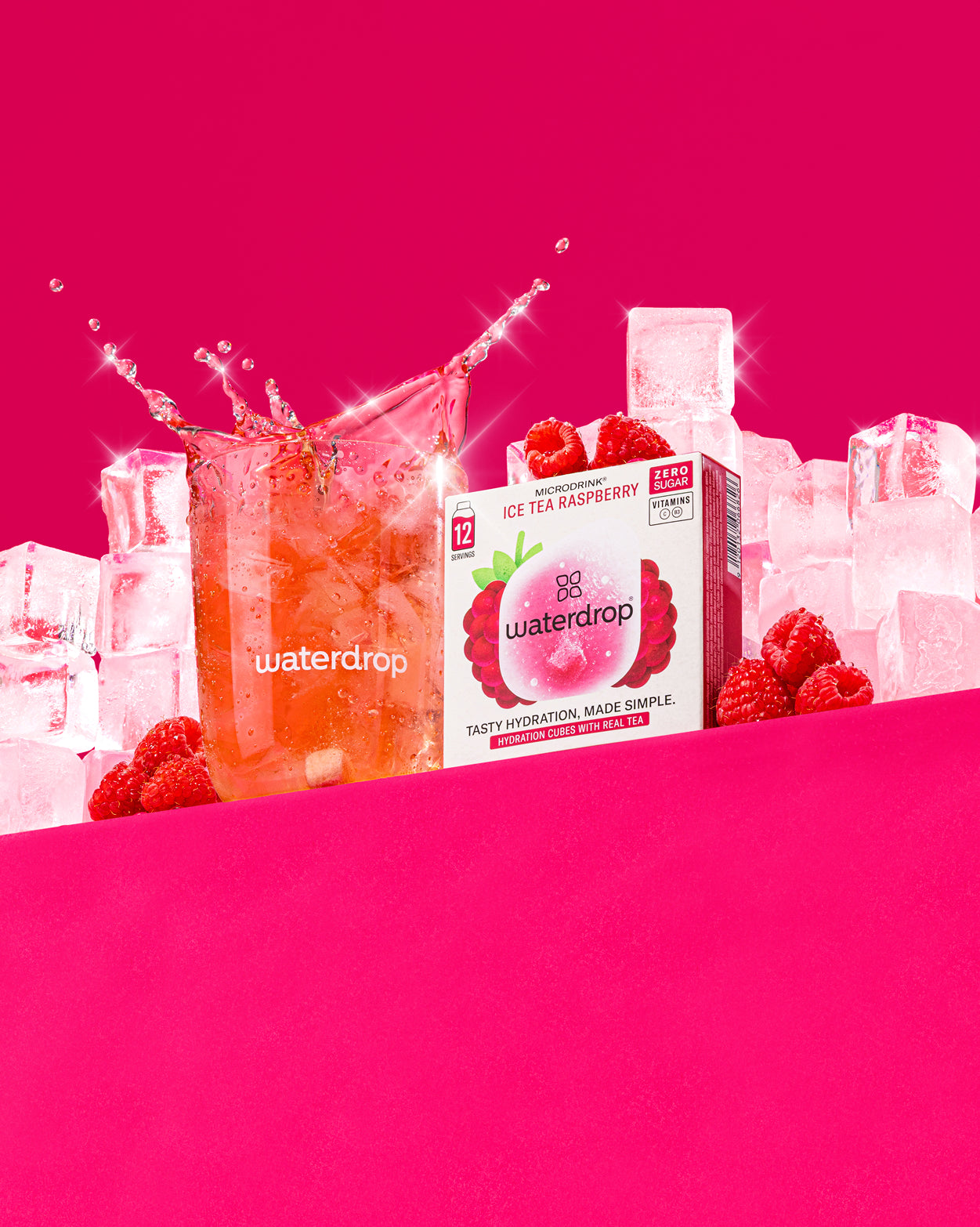 Raspberry Ice Tea - Refreshing Drink | waterdrop® EU