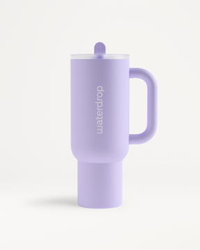 Fusion Explorer Thermo Tumbler close-up with logo.