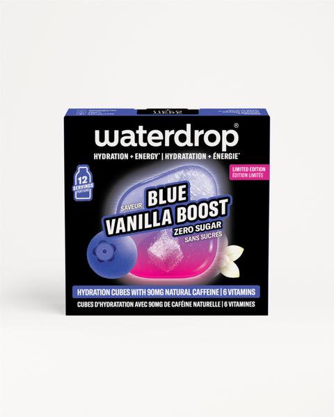 BLUE VANILLA BOOST 12-Pack: Order now | waterdrop BLUE VANILLA BOOST 12-Pack: Order now | waterdrop