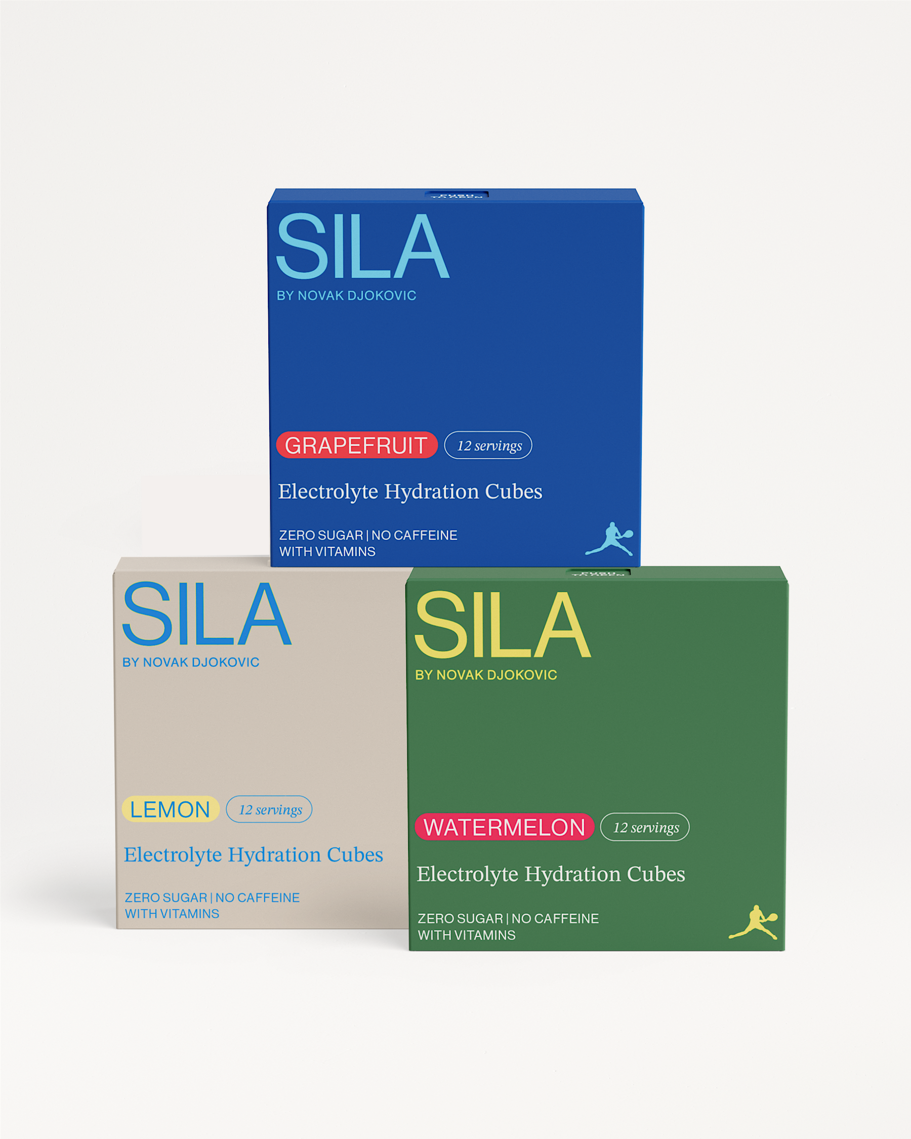 SILA Hydration Set of electrolyte cubes by waterdrop® in various flavors, packaged in branded boxes for convenient, on-the-go hydration and recovery.