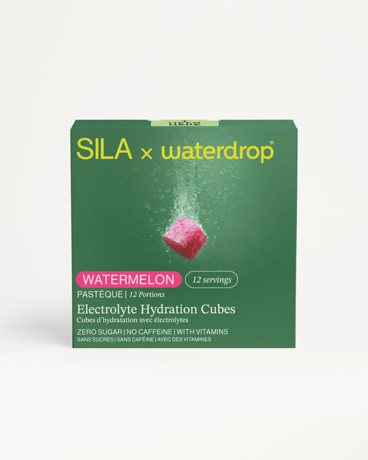 SILA Watermelon Electrolyte Hydration Cubes box.