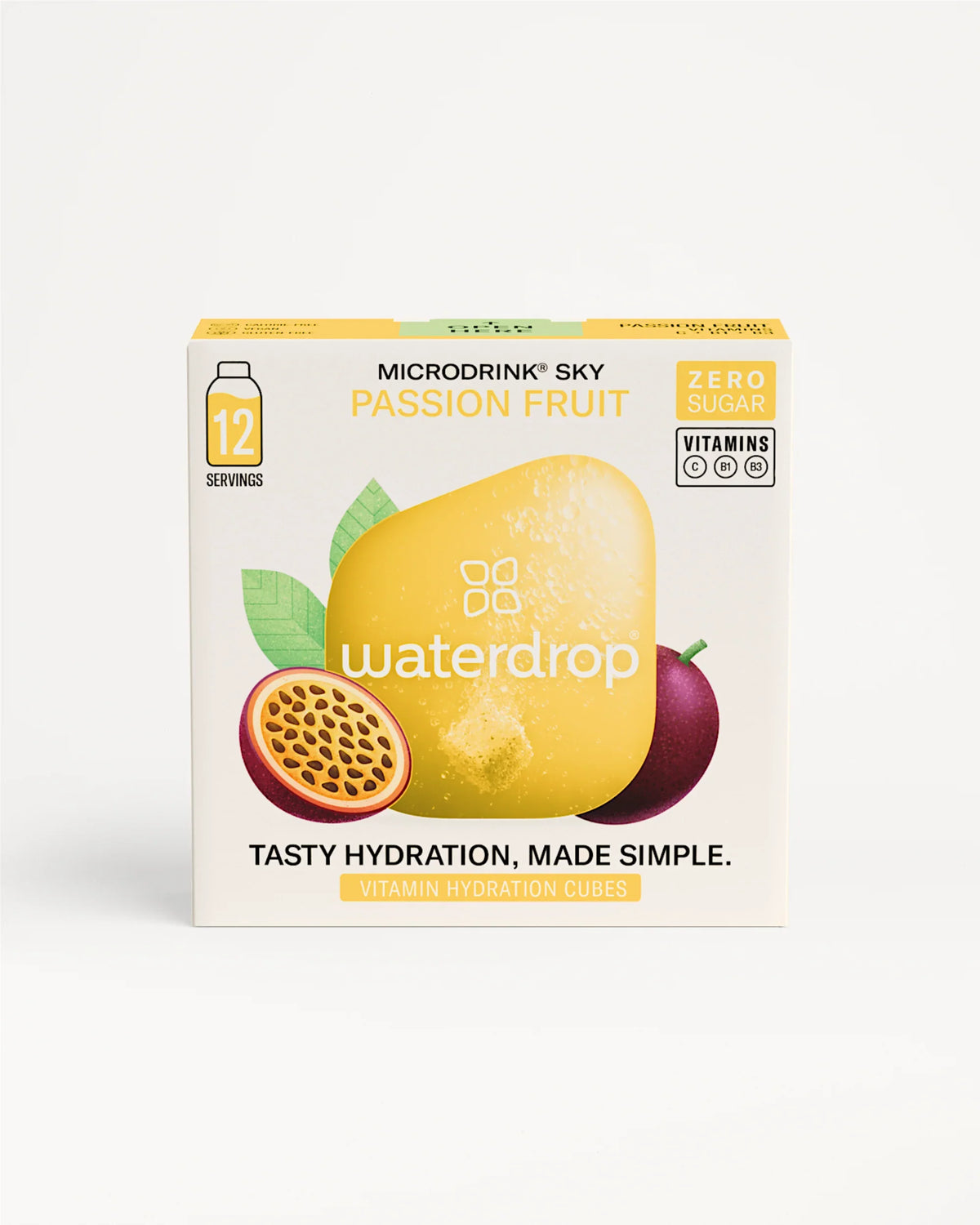Choose your Goody: Waterdrop Microdrink Sky Passion Fruit cubes.