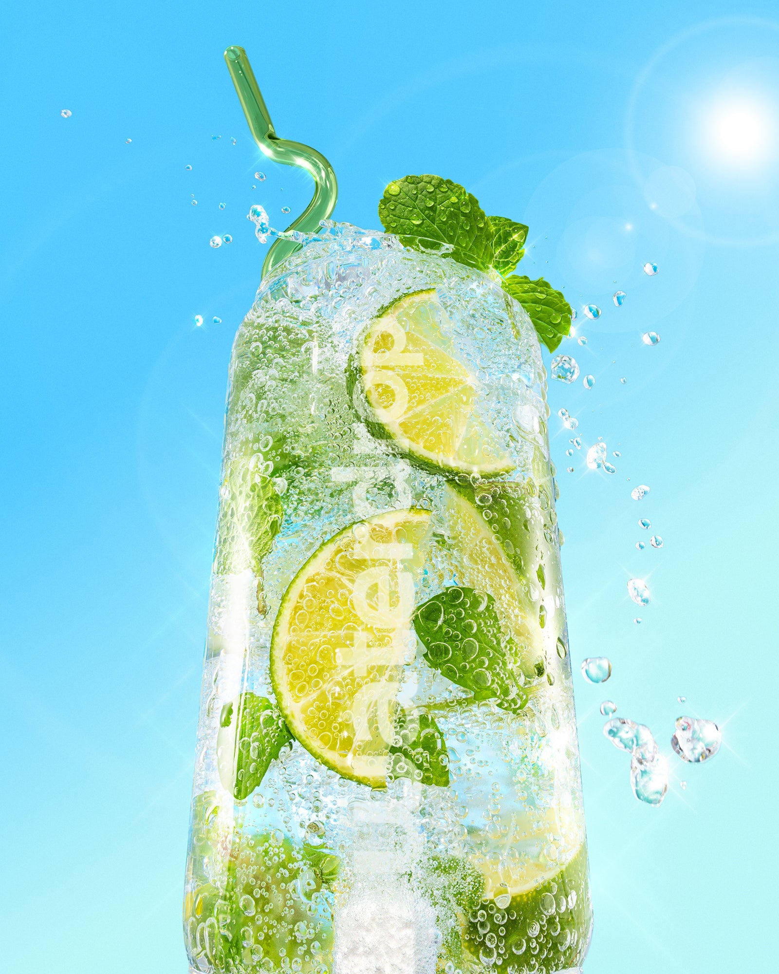 Mojito Glass Straws