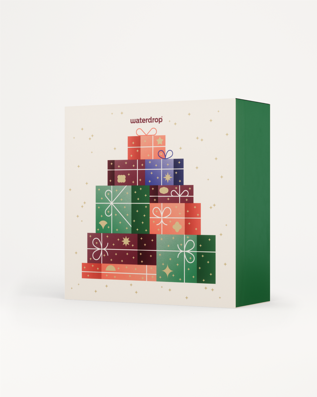Waterdrop® Advent Calendar Large with festive gift-box design.
