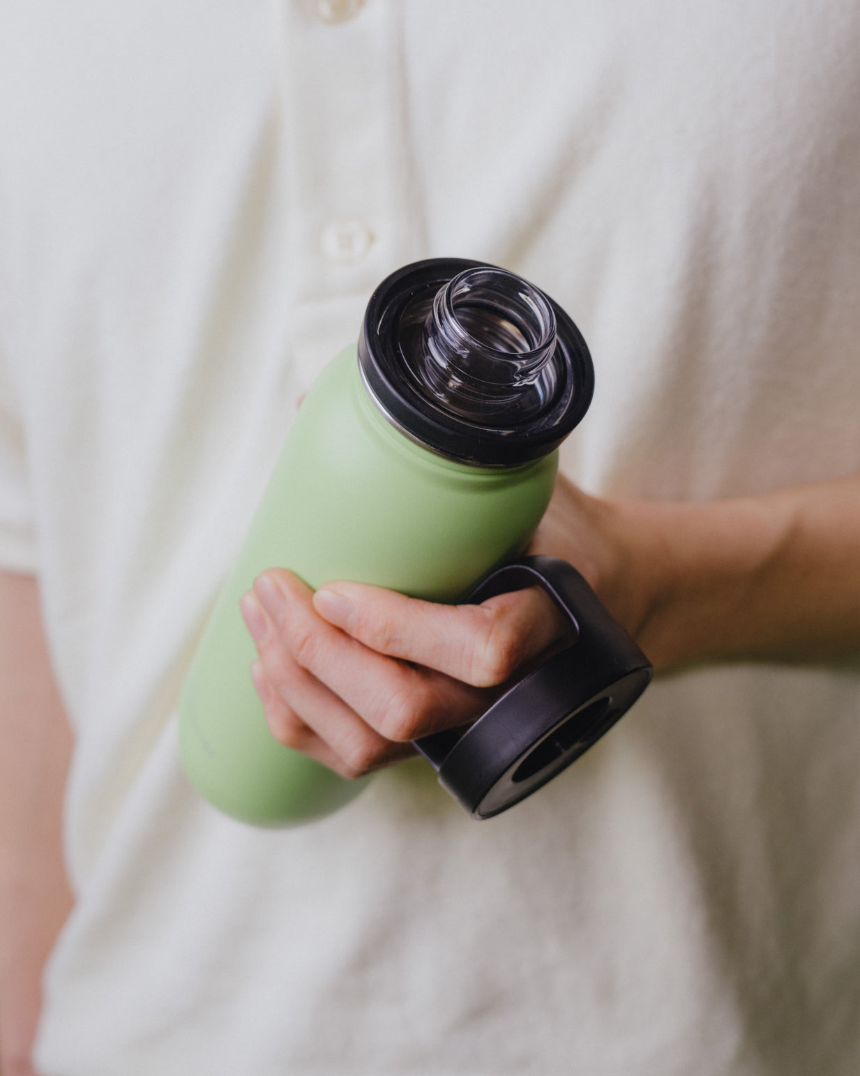 Lightweight Steel Bottle Drinking Lid waterdrop® - Main Image