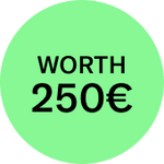 Green circular badge.