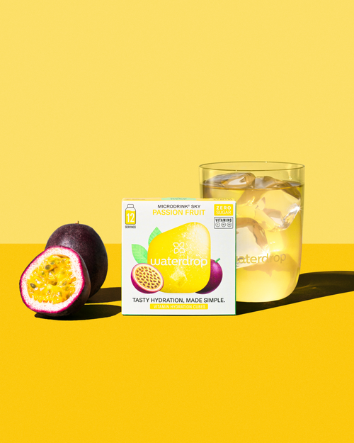 waterdrop® x Ricola Exclusive Set with passion fruit microdrink.