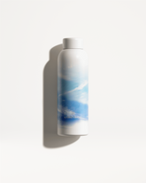 SKY Steel Horizon Bottle, high-quality stainless steel with a blue and white design, featuring a limited edition heavenly theme.