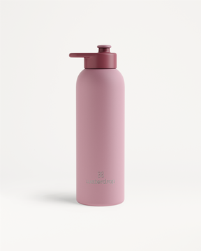 Thermo Steel Bottle · Pull-Up Cap, matte-pink, 600ml.