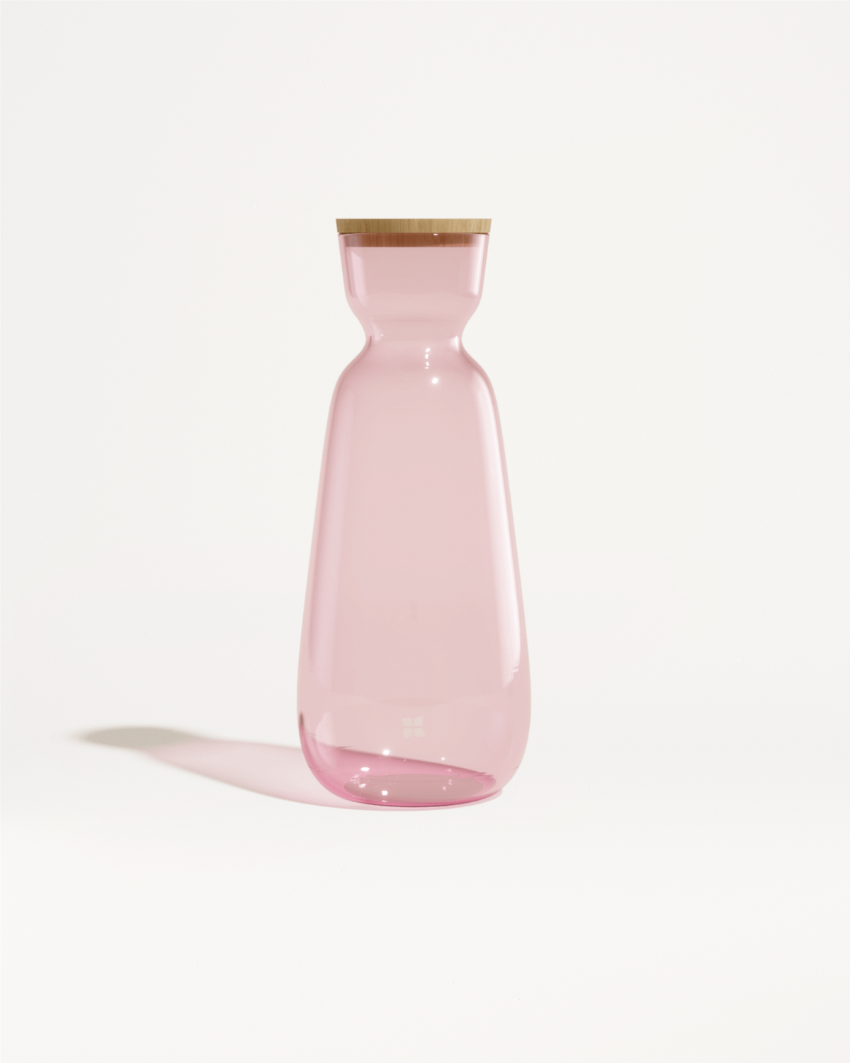 Glass Carafe Large with wooden lid, made of durable borosilicate glass, ideal for home, office, or as a gift to encourage hydration.