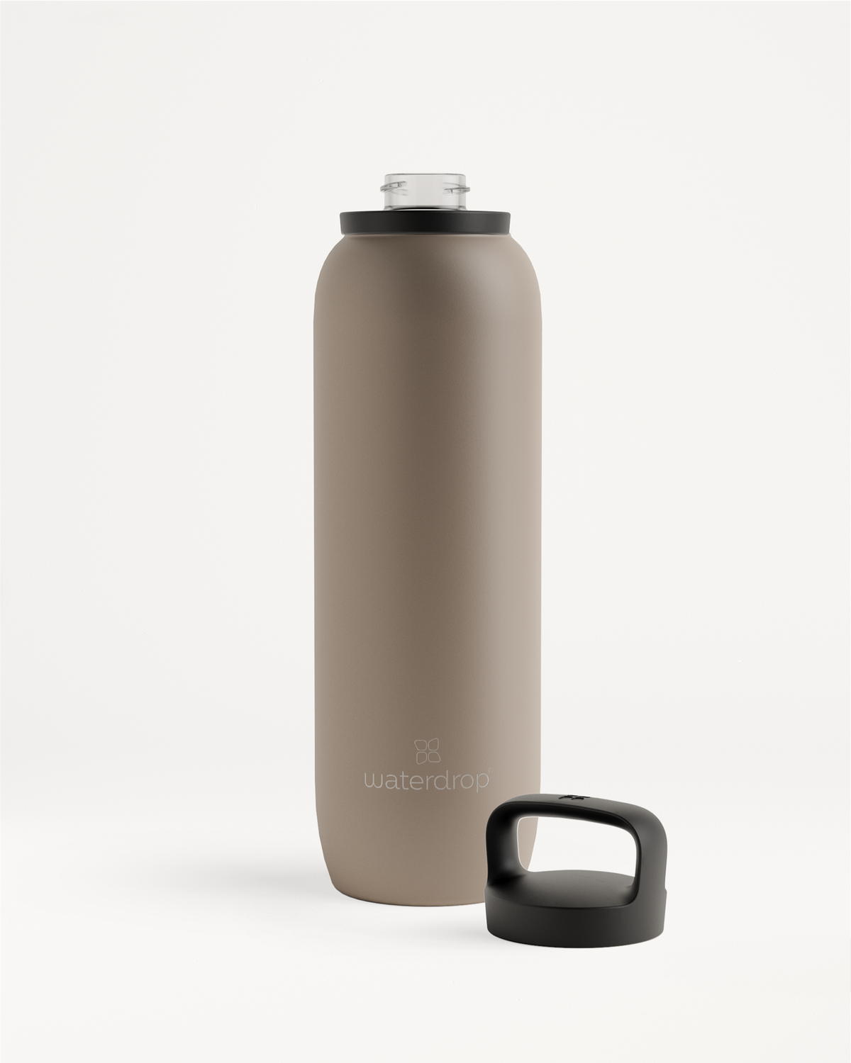 All-Purpose Thermo with Spout Lid, double-walled stainless steel water bottle, large opening for ice cubes, ideal for keeping drinks cold up to 24 hours.