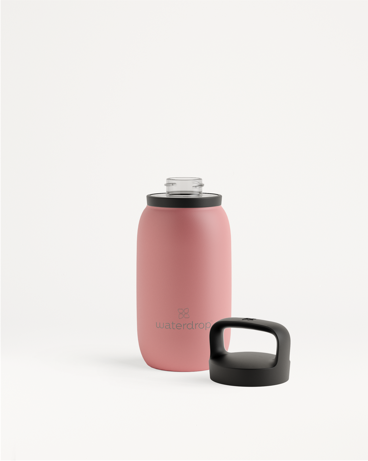 All-Purpose Thermo · Spout Lid - A double-walled stainless steel bottle with a black spout lid, designed to keep drinks ice cold for up to 24 hours.