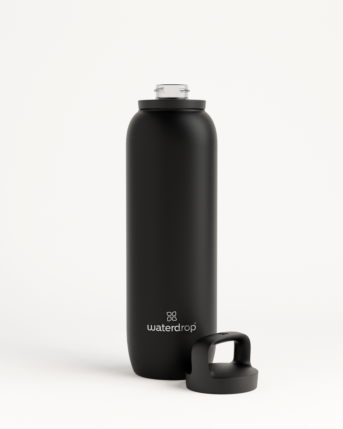 All-Purpose Thermo with Spout Lid, a double-walled stainless steel bottle, ideal for keeping drinks cold up to 24 hours, featuring an extra-large opening for ice cubes.