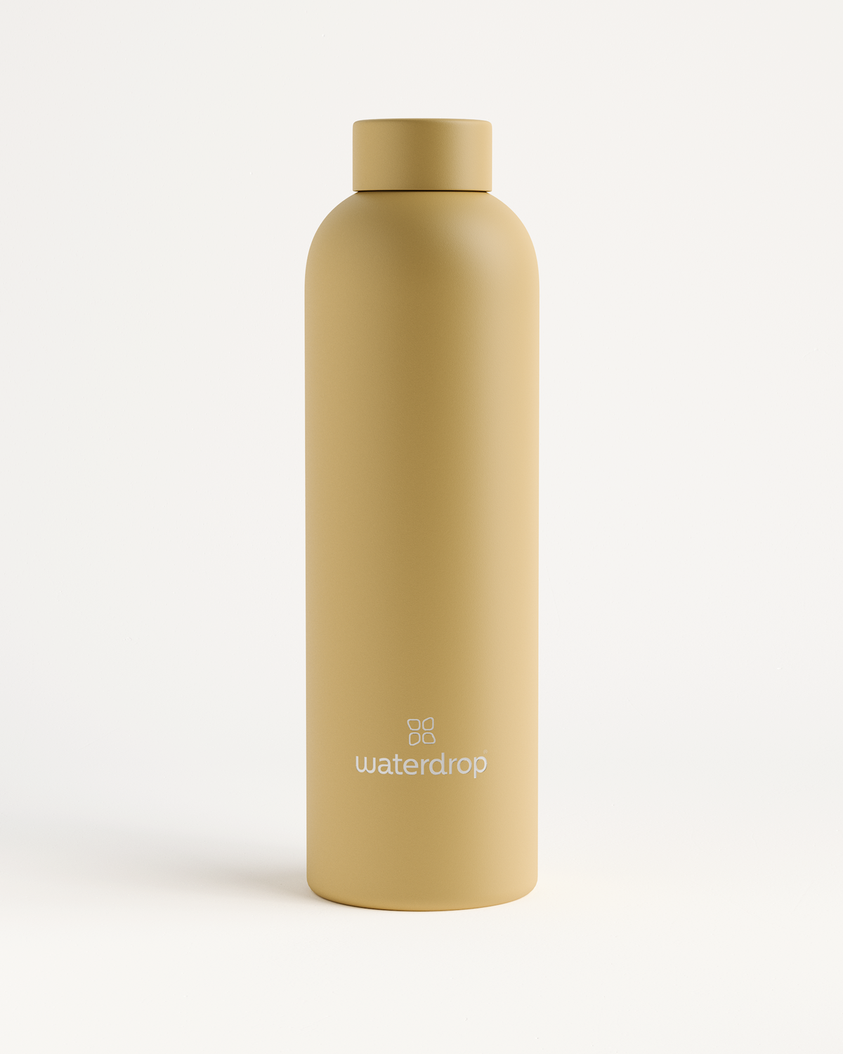 Classic Thermo Steel bottle, double-walled stainless steel, on a white background. Keeps drinks cold for 24 hours or hot for 12 hours.