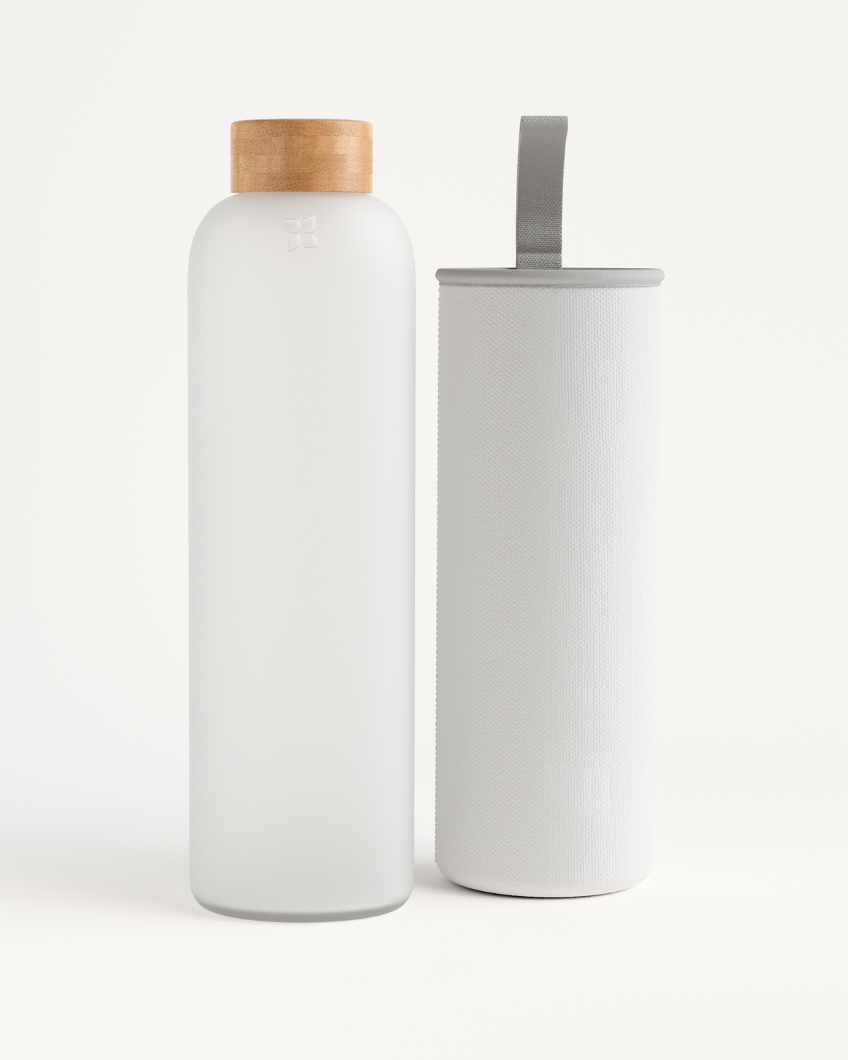 Frosted Glass bottle and container made of durable borosilicate glass, ideal for keeping refreshments handy at home or on the go.