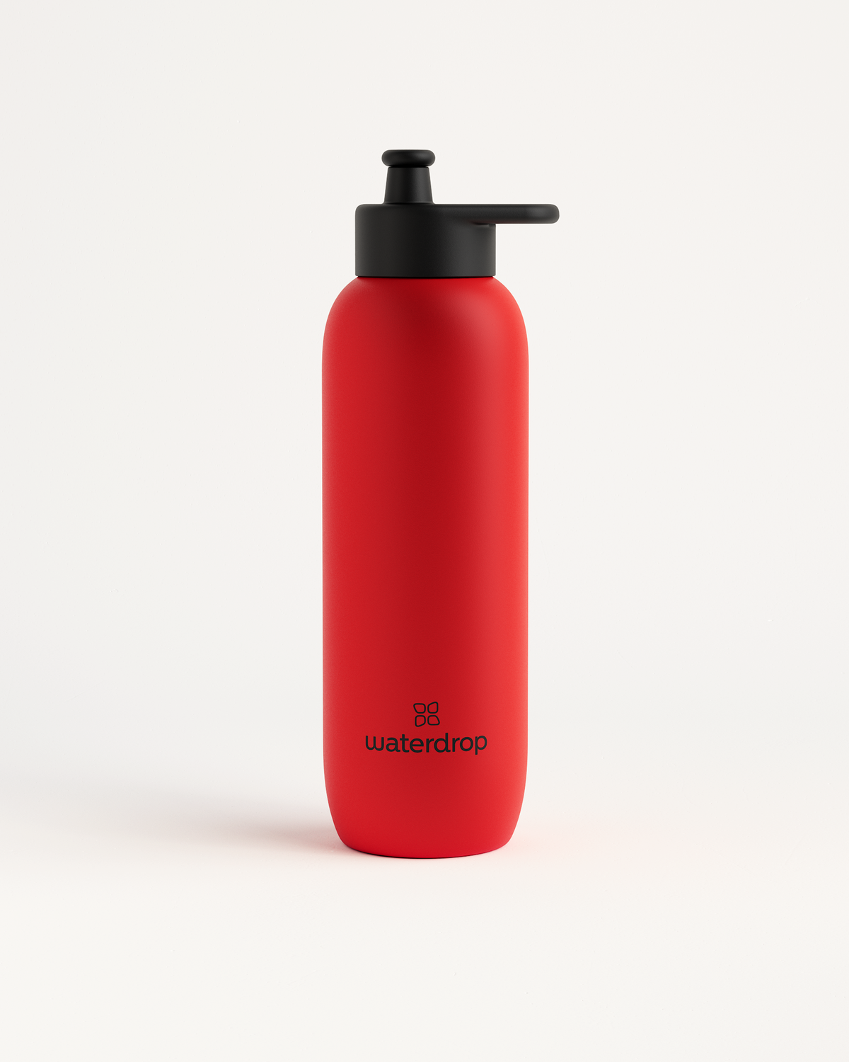 Ultralight Steel water bottle with a black pull-up cap, perfect for sports and adventures. Made of high-quality stainless steel for easy hydration on the go.