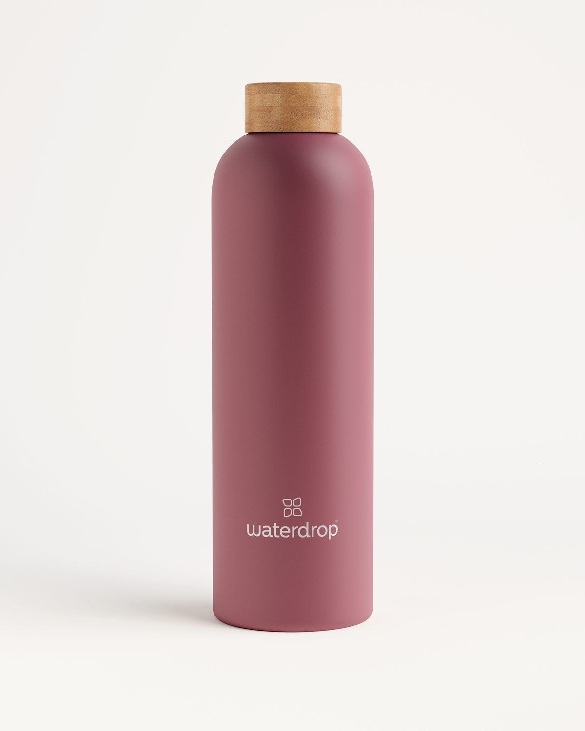 Thermo Steel bottle with wooden cap, designed to keep drinks cold for 24 hours or hot for 12 hours, available in various sizes.