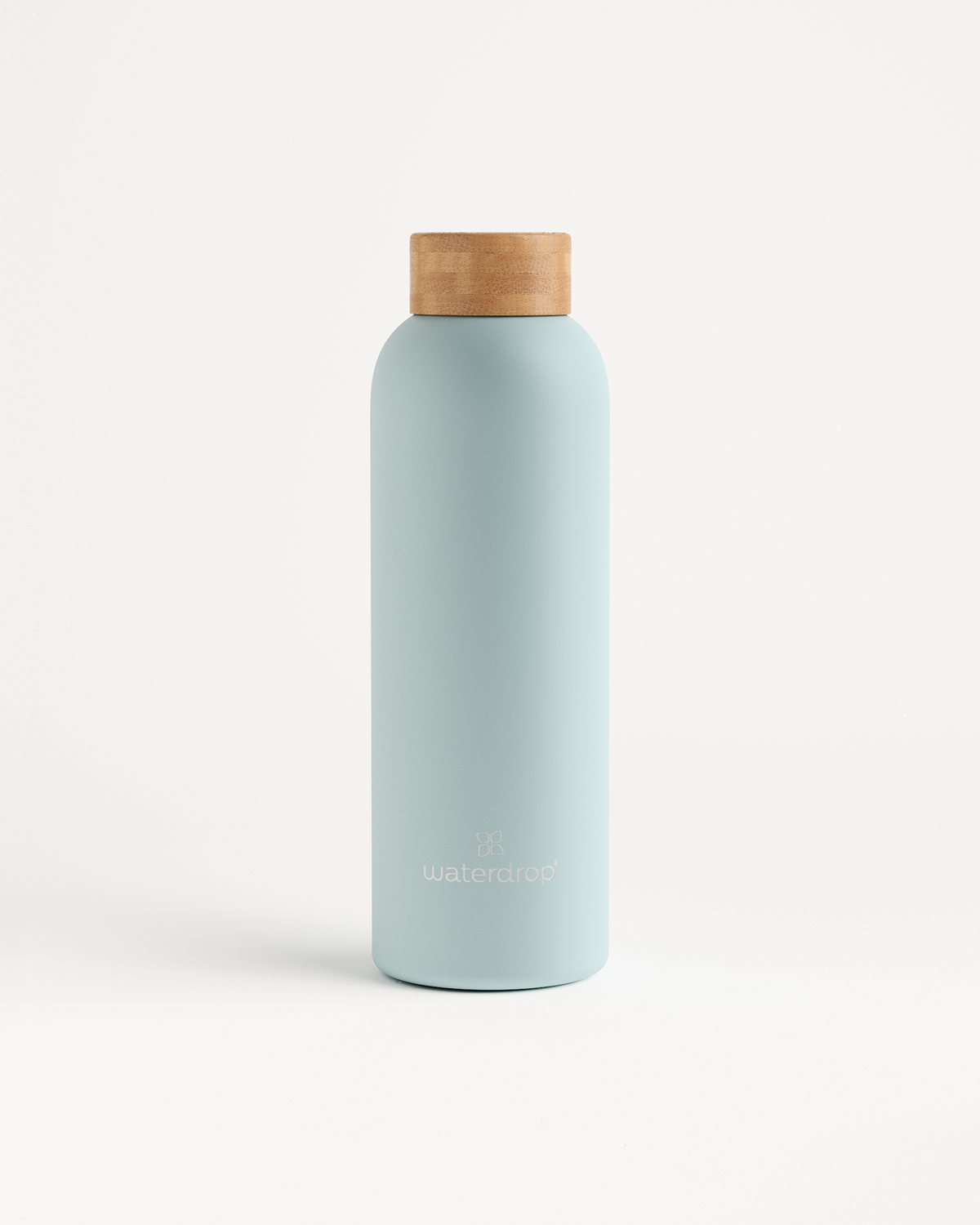 Thermo Steel bottle with a brown cap, made of double-walled stainless steel, designed to keep drinks cold for 24 hours or hot for 12 hours.