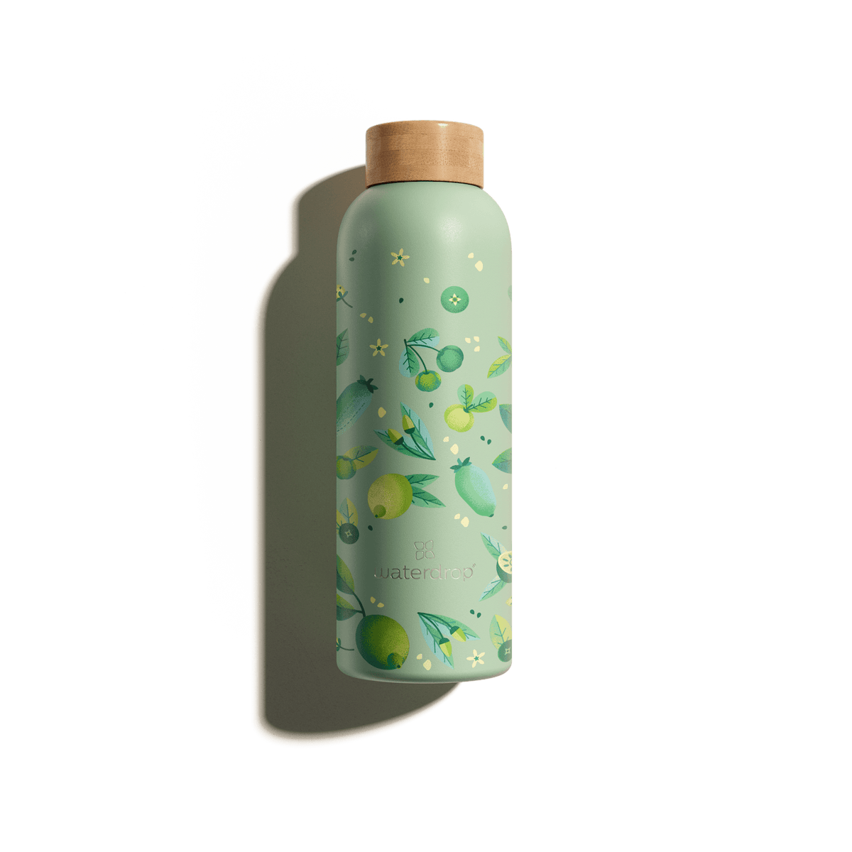 Edition Thermo Steel bottle with a patterned design, made of double-walled stainless steel, ideal for keeping drinks cold for 24 hours or hot for 12 hours.