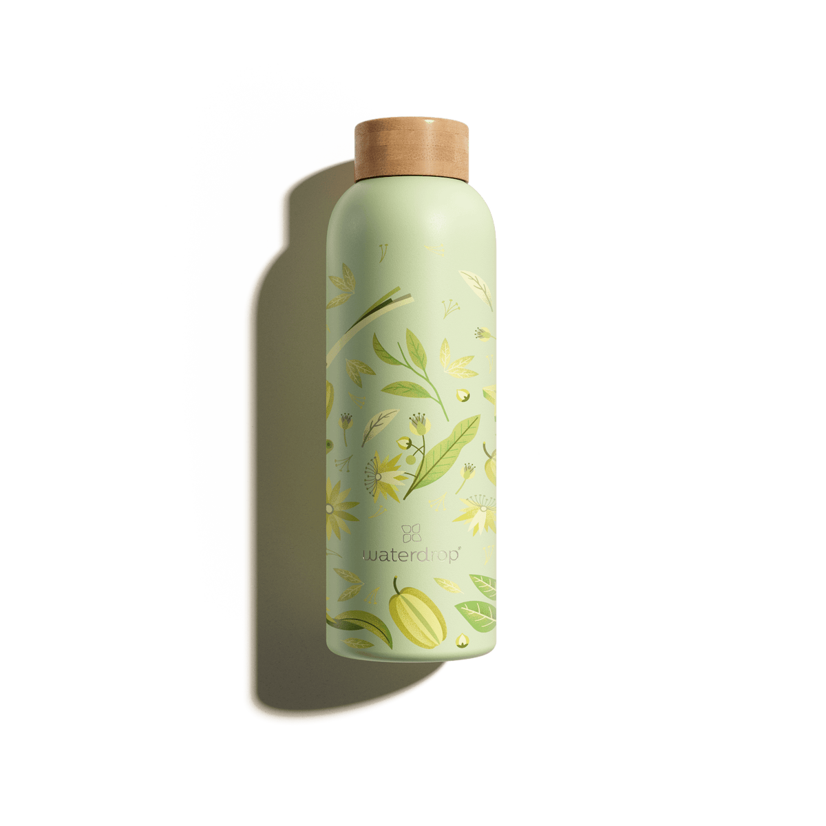 Edition Thermo Steel bottle with yellow design, made of double-walled stainless steel, ideal for keeping drinks cold for 24 hours or hot for 12 hours.